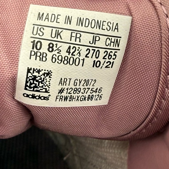 Adidas Forum Low Pink Suede Womens Sneakers Size 10 - Picture 9 of 17
